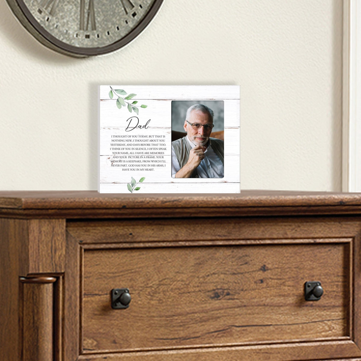 Sentimental Human Memorial Photo Frame Gift Bereavement Gift Idea - Dad I thought of you - LifeSong Milestones