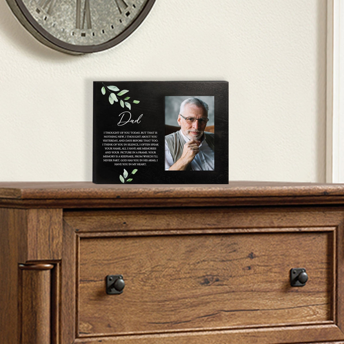 Sentimental Human Memorial Photo Frame Gift Bereavement Gift Idea - Dad I thought of you - LifeSong Milestones