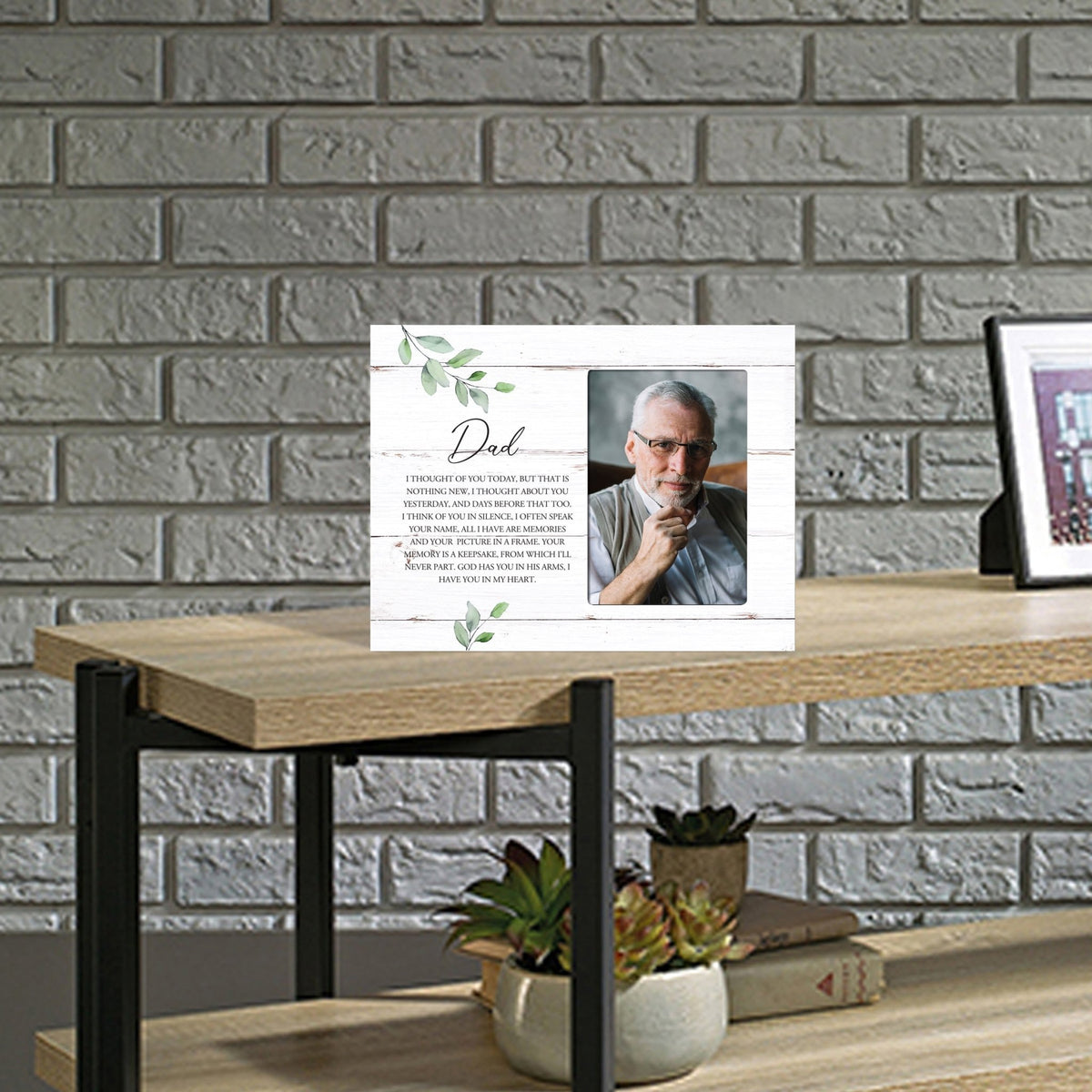 Sentimental Human Memorial Photo Frame Gift Bereavement Gift Idea - Dad I thought of you - LifeSong Milestones