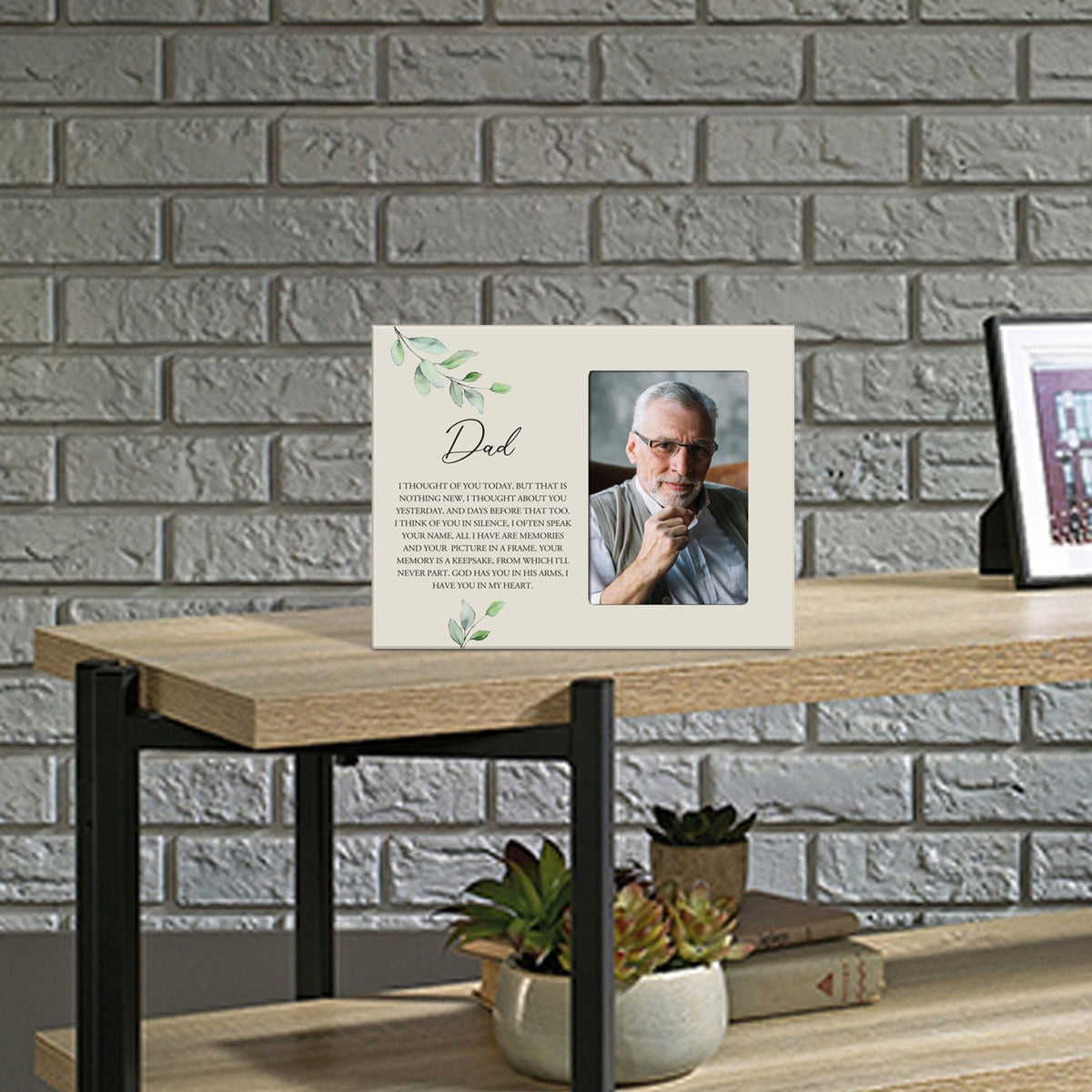 Sentimental Human Memorial Photo Frame Gift Bereavement Gift Idea - Dad I thought of you - LifeSong Milestones