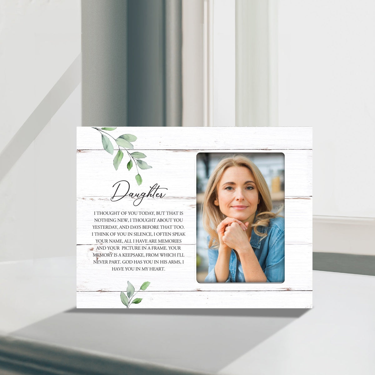 Sentimental Human Memorial Photo Frame Gift Bereavement Gift Idea - Daughter I thought of you - LifeSong Milestones