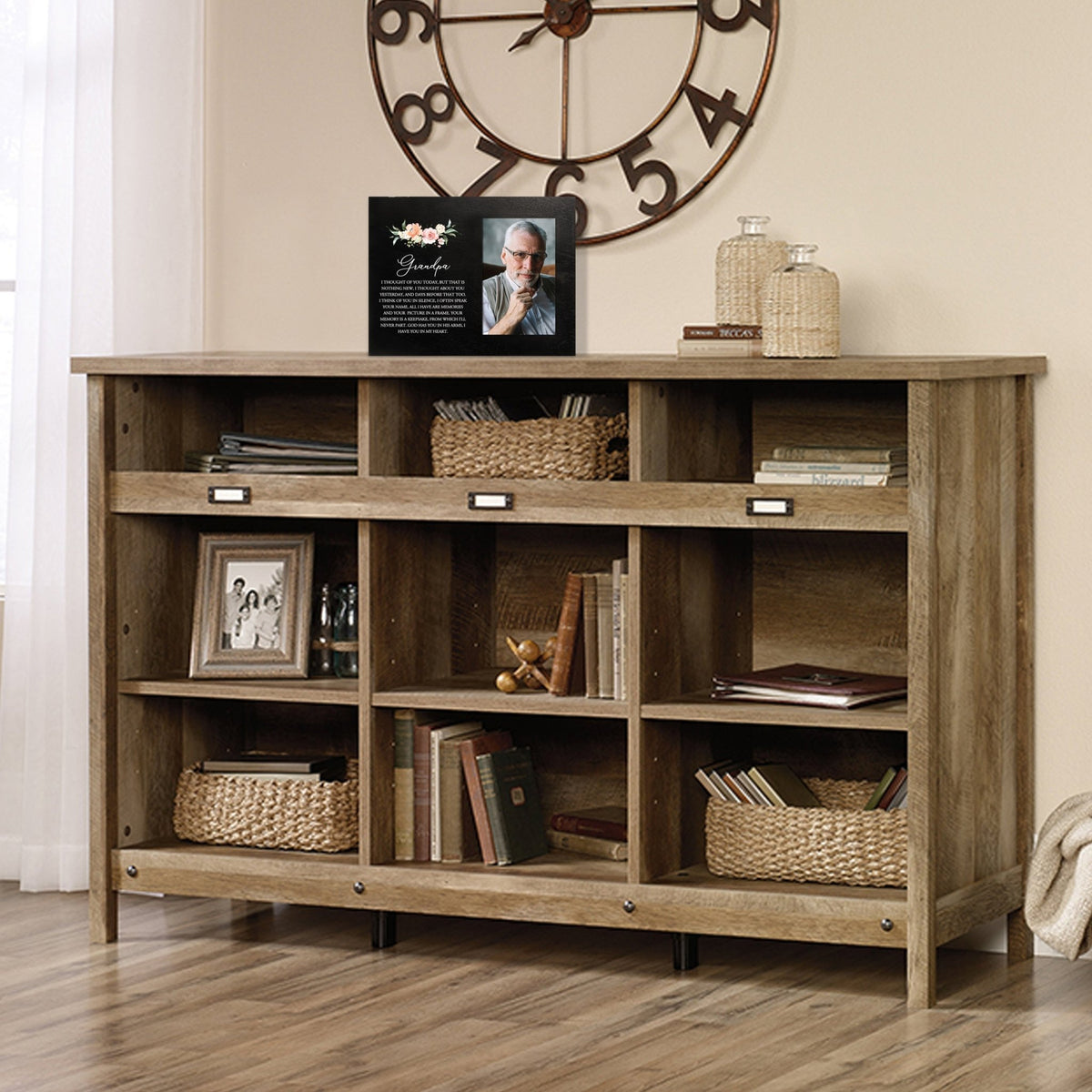 Sentimental Human Memorial Photo Frame Gift Bereavement Gift Idea - Grandpa I thought of you - LifeSong Milestones