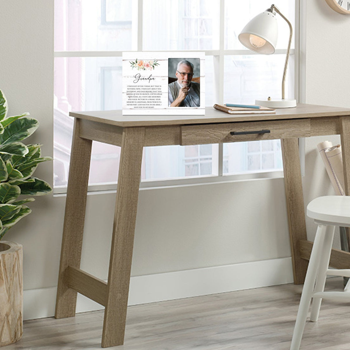 Sentimental Human Memorial Photo Frame Gift Bereavement Gift Idea - Grandpa I thought of you - LifeSong Milestones