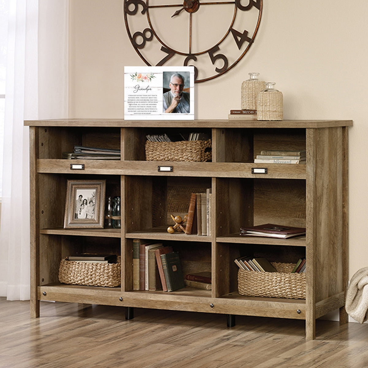 Sentimental Human Memorial Photo Frame Gift Bereavement Gift Idea - Grandpa I thought of you - LifeSong Milestones