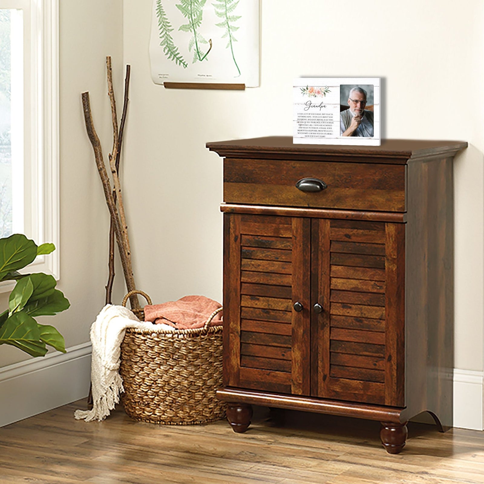 Sentimental Human Memorial Photo Frame Gift Bereavement Gift Idea - Grandpa I thought of you - LifeSong Milestones