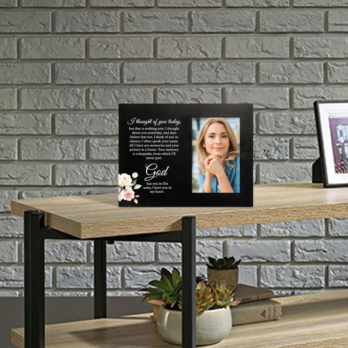 Sentimental Human Memorial Photo Frame Gift Bereavement Gift Idea - I thought of you - LifeSong Milestones