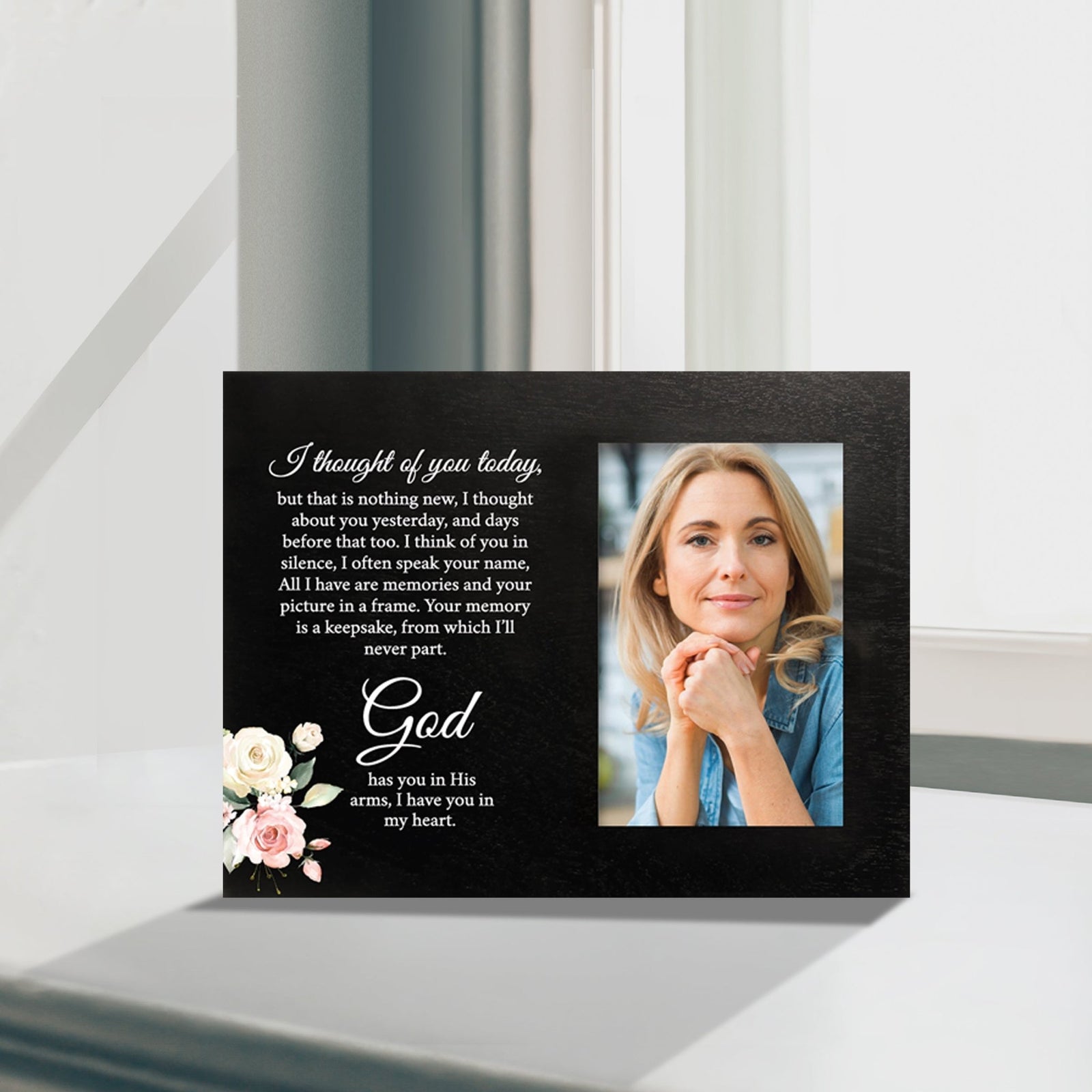 Sentimental Human Memorial Photo Frame Gift Bereavement Gift Idea - I thought of you - LifeSong Milestones