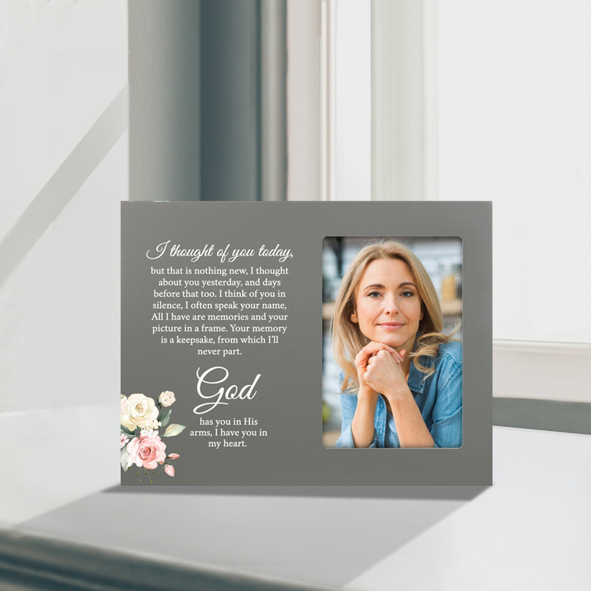 Sentimental Human Memorial Photo Frame Gift Bereavement Gift Idea - I thought of you - LifeSong Milestones