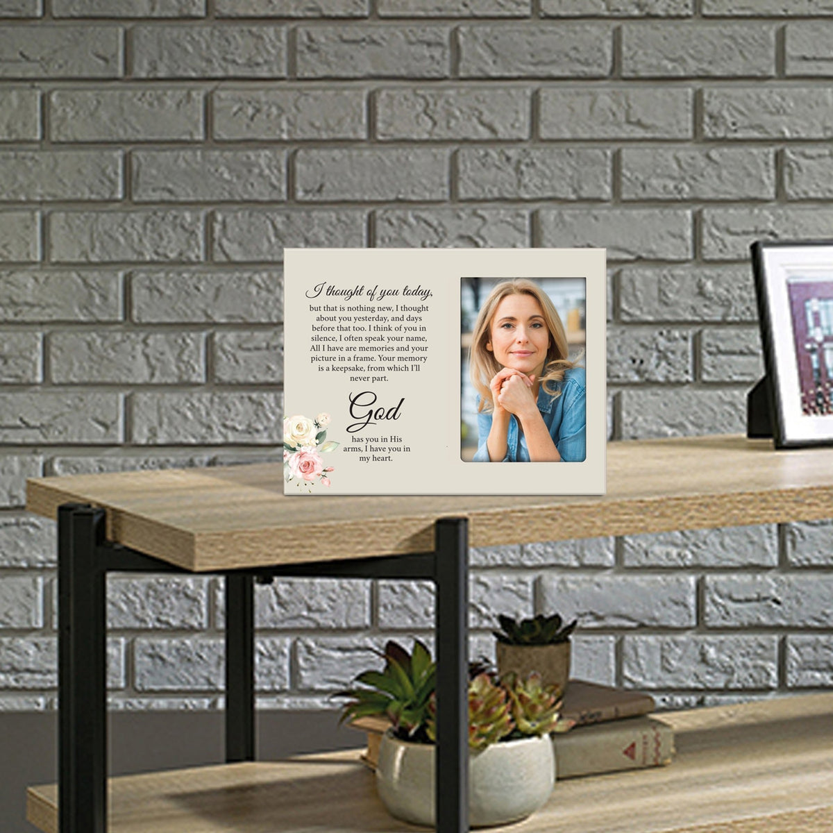 Sentimental Human Memorial Photo Frame Gift Bereavement Gift Idea - I thought of you - LifeSong Milestones