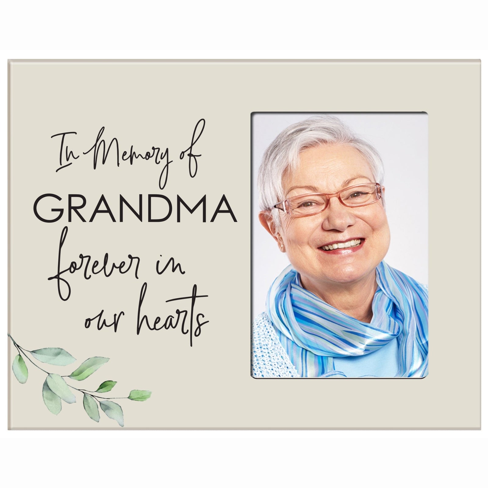 Sentimental Human Memorial Photo Frame Gift Bereavement Gift Idea - In memory of Grandma - LifeSong Milestones