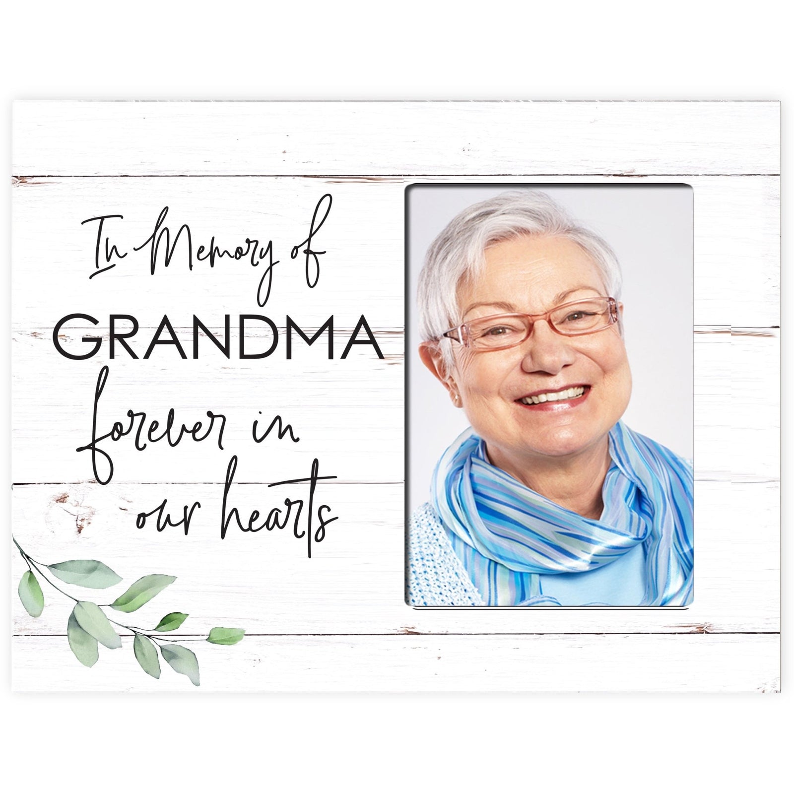 Sentimental Human Memorial Photo Frame Gift Bereavement Gift Idea - In memory of Grandma - LifeSong Milestones