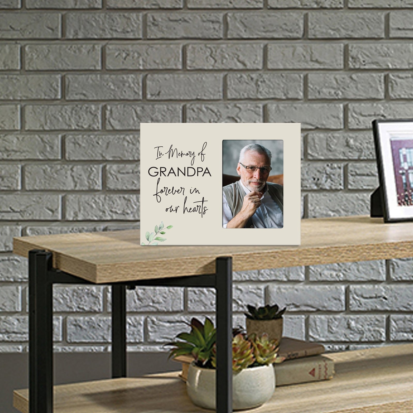 Sentimental Human Memorial Photo Frame Gift Bereavement Gift Idea - In memory of Grandpa - LifeSong Milestones