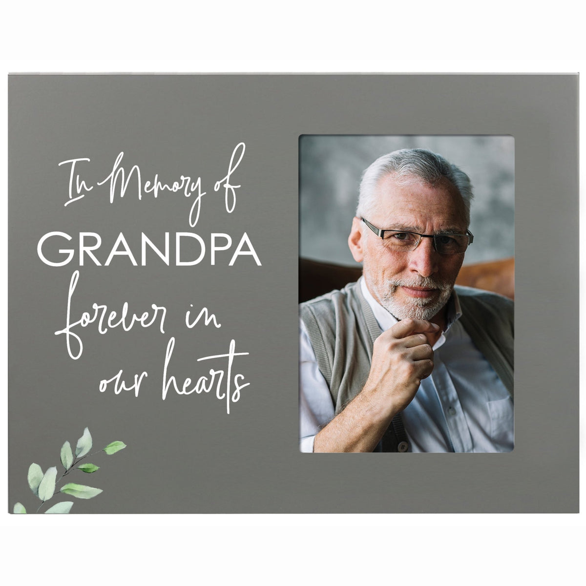 Sentimental Human Memorial Photo Frame Gift Bereavement Gift Idea - In memory of Grandpa - LifeSong Milestones