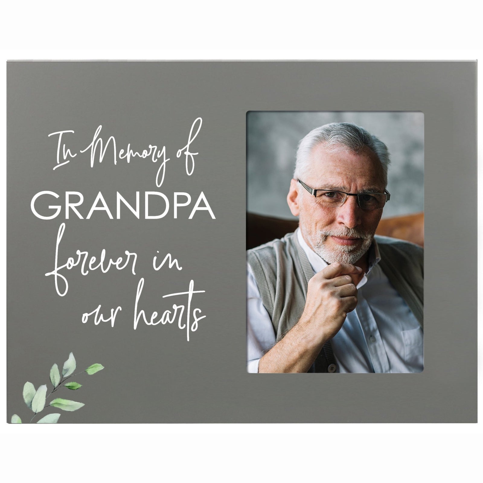 Sentimental Human Memorial Photo Frame Gift Bereavement Gift Idea - In memory of Grandpa - LifeSong Milestones