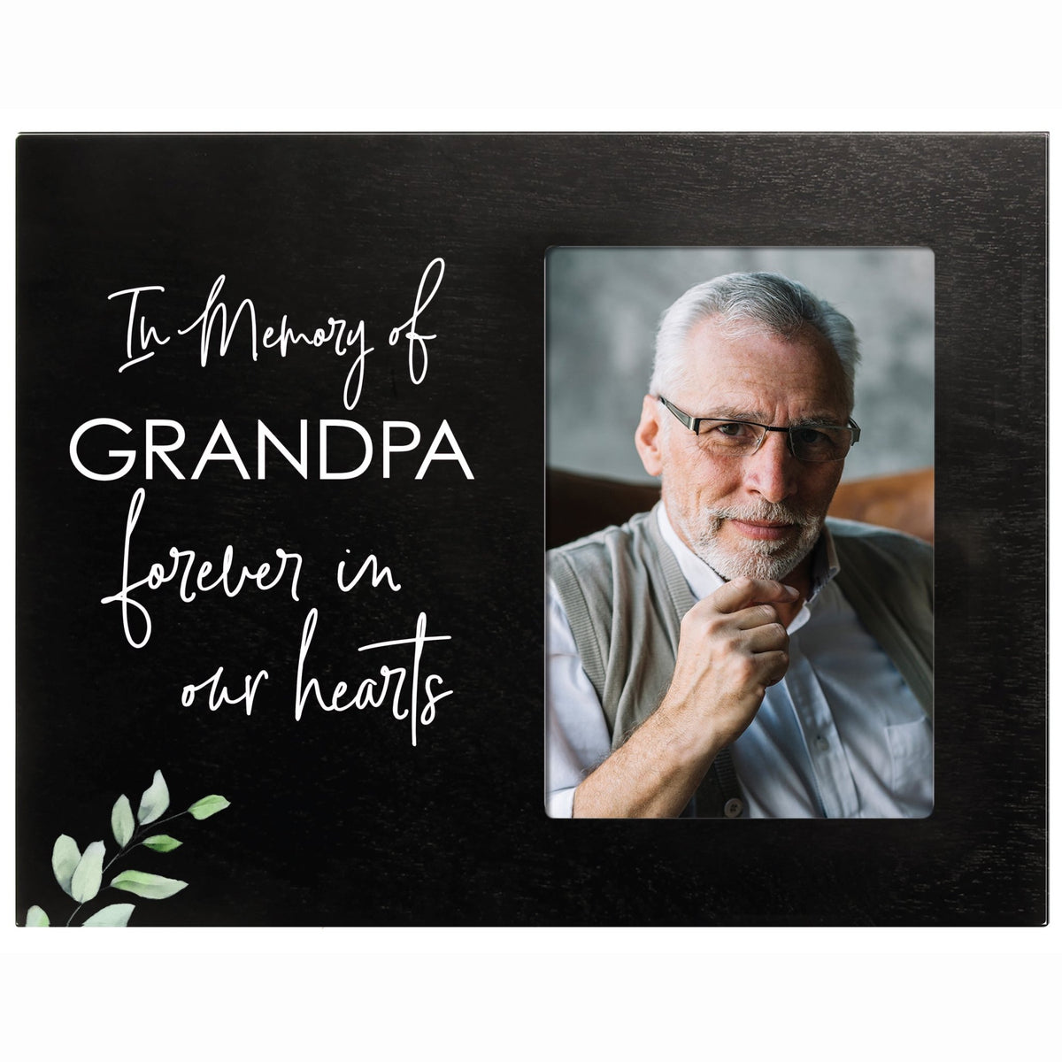 Sentimental Human Memorial Photo Frame Gift Bereavement Gift Idea - In memory of Grandpa - LifeSong Milestones
