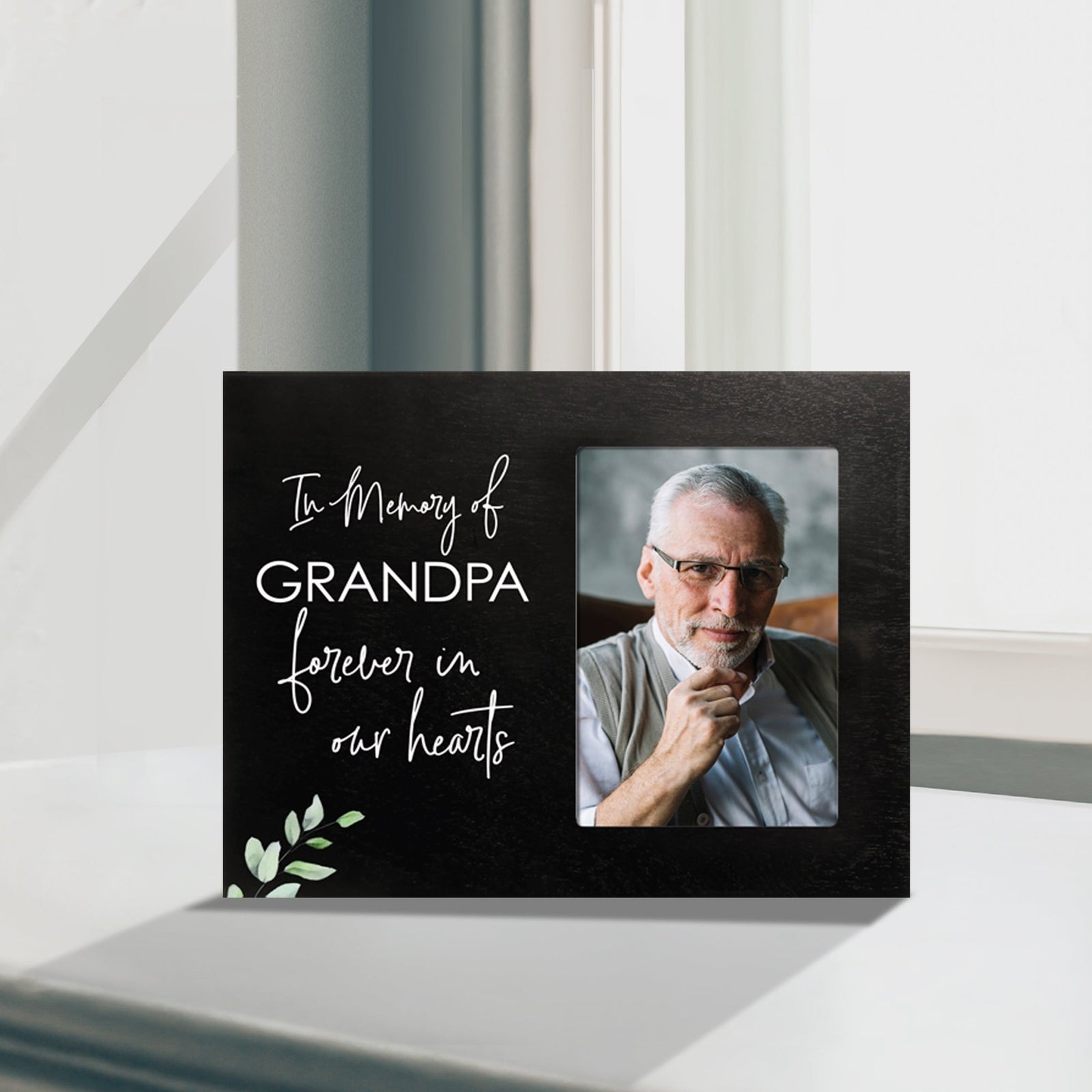 Sentimental Human Memorial Photo Frame Gift Bereavement Gift Idea - In memory of Grandpa - LifeSong Milestones
