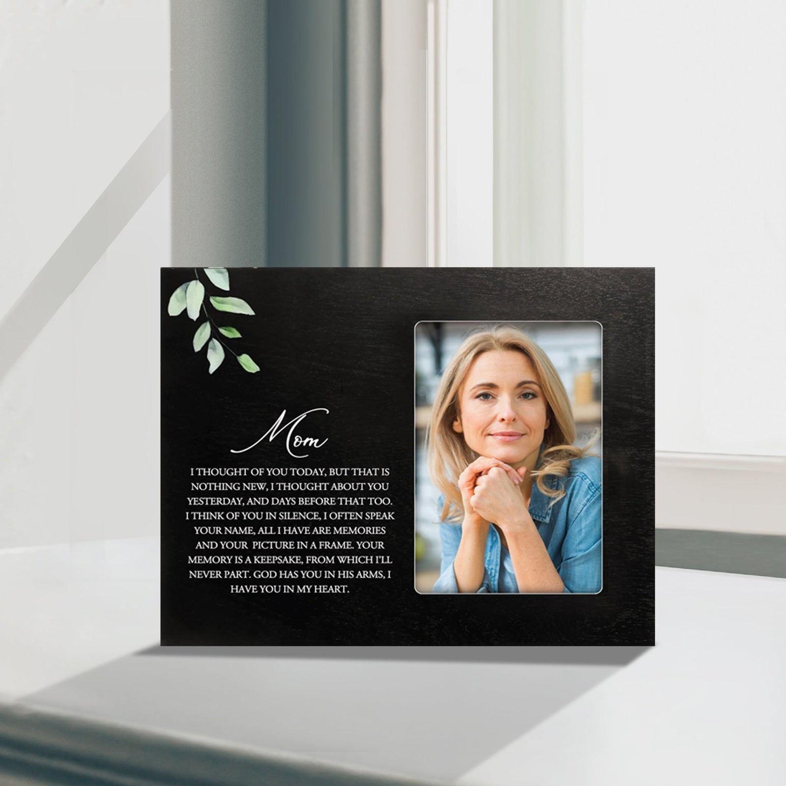 Sentimental Human Memorial Photo Frame Gift Bereavement Gift Idea - Mom I thought of you - LifeSong Milestones