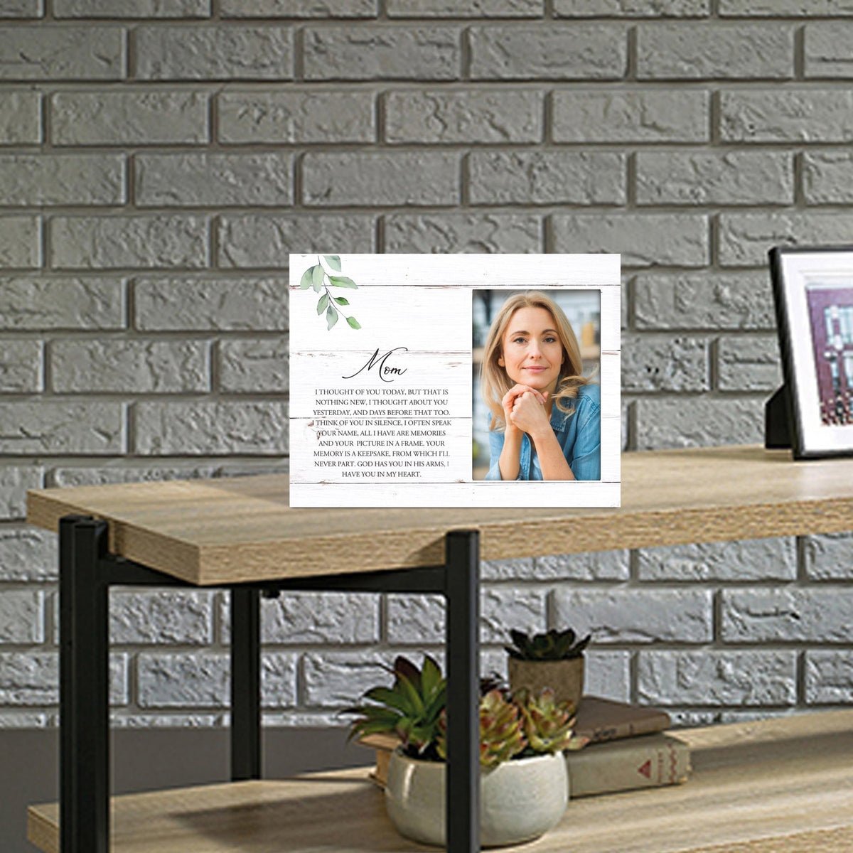 Sentimental Human Memorial Photo Frame Gift Bereavement Gift Idea - Mom I thought of you - LifeSong Milestones