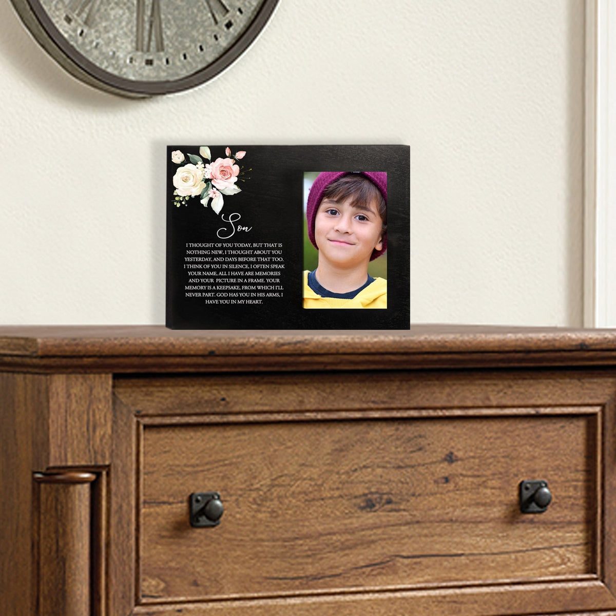 Sentimental Human Memorial Photo Frame Gift Bereavement Gift Idea - Son I thought of you - LifeSong Milestones