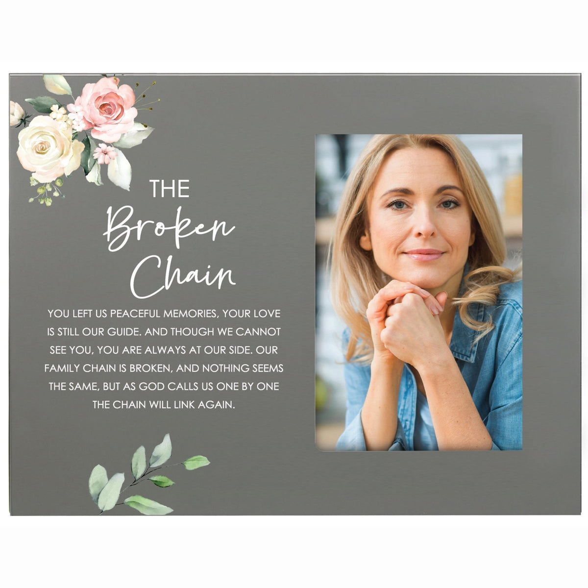 Sentimental Human Memorial Photo Frame Gift Bereavement Gift Idea - The Broken Chain - LifeSong Milestones