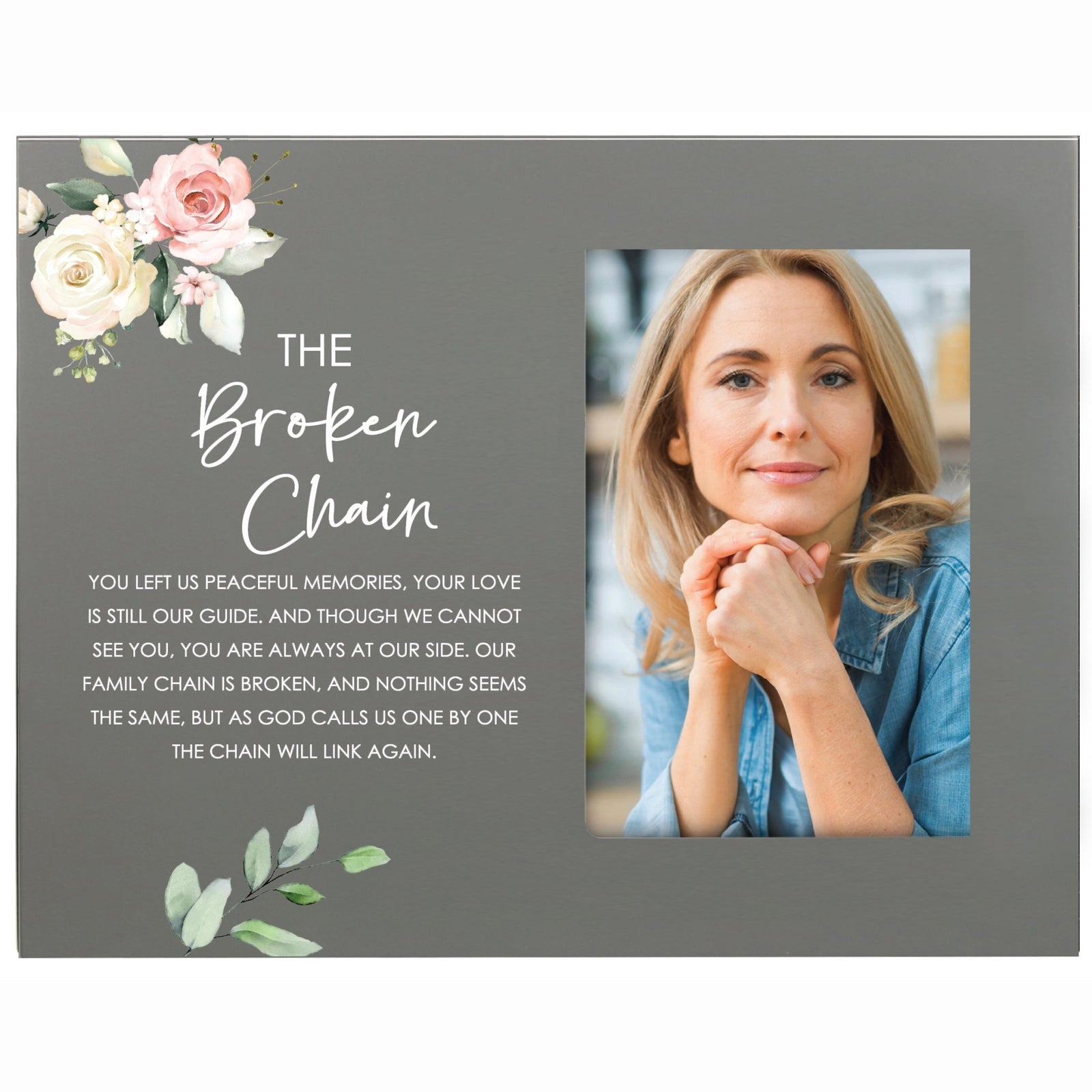 Sentimental Human Memorial Photo Frame Gift Bereavement Gift Idea - The Broken Chain - LifeSong Milestones