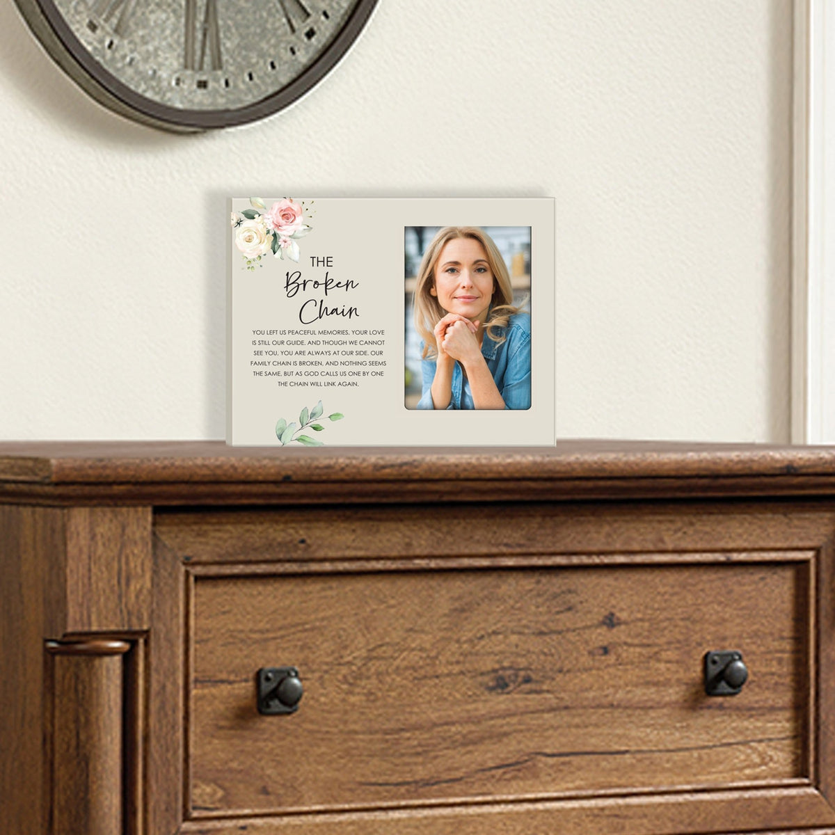 Sentimental Human Memorial Photo Frame Gift Bereavement Gift Idea - The Broken Chain - LifeSong Milestones