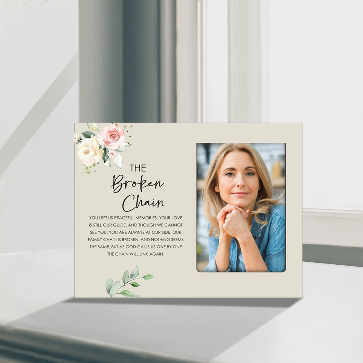 Sentimental Human Memorial Photo Frame Gift Bereavement Gift Idea - The Broken Chain - LifeSong Milestones