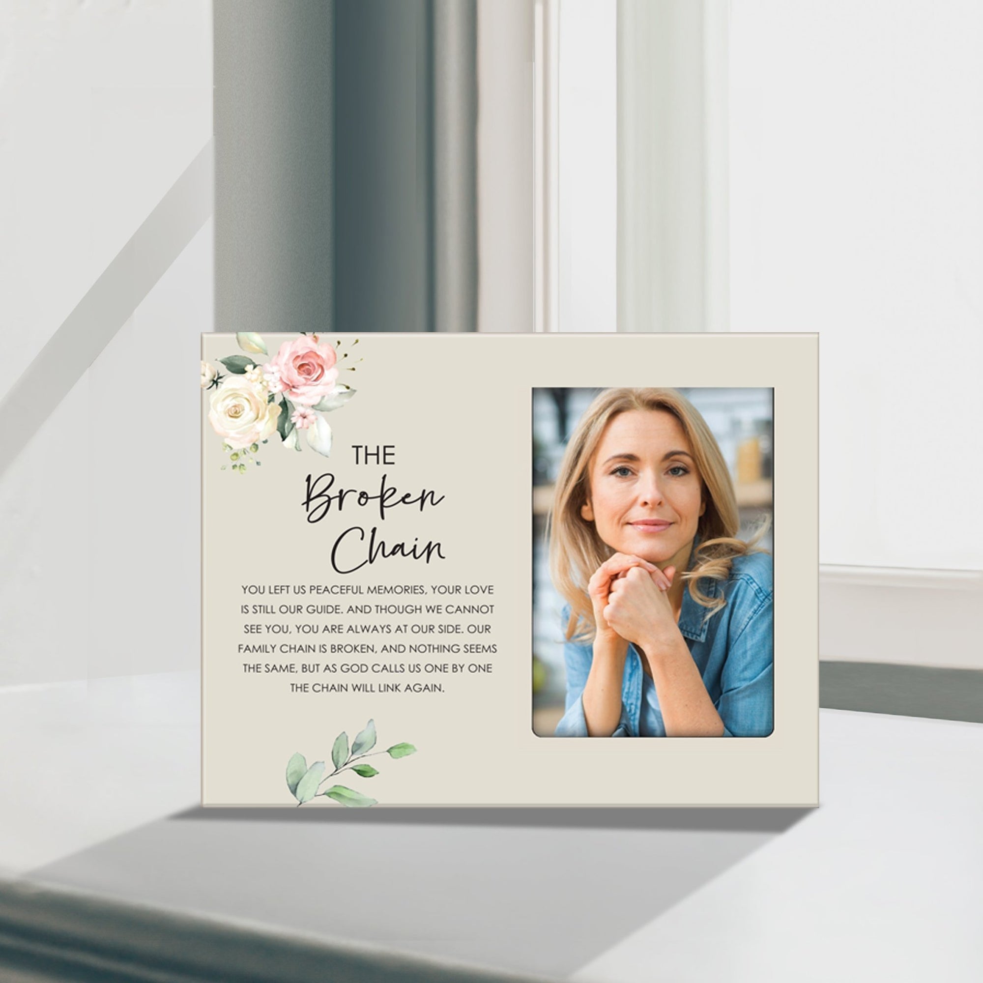 Sentimental Human Memorial Photo Frame Gift Bereavement Gift Idea - The Broken Chain - LifeSong Milestones