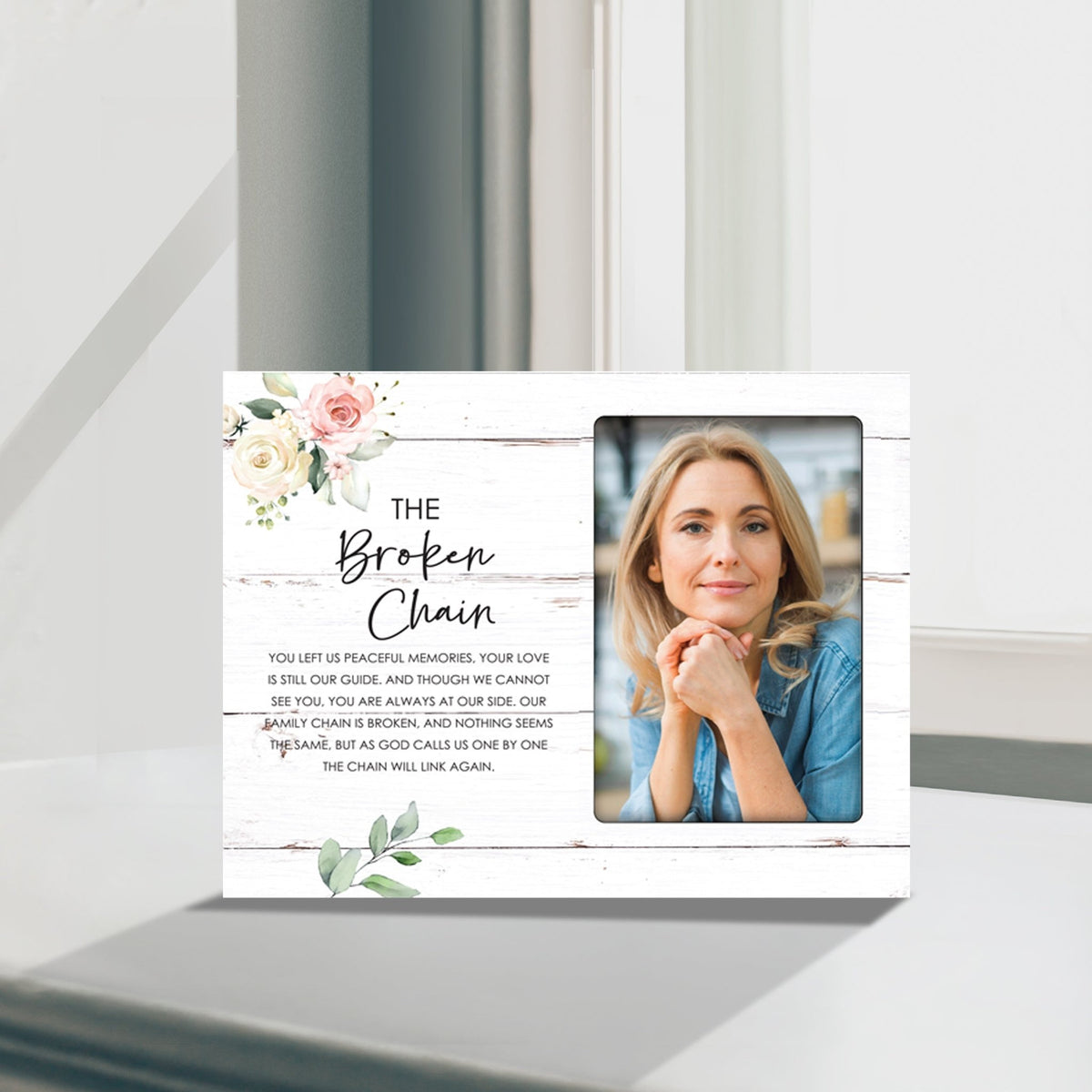 Sentimental Human Memorial Photo Frame Gift Bereavement Gift Idea - The Broken Chain - LifeSong Milestones