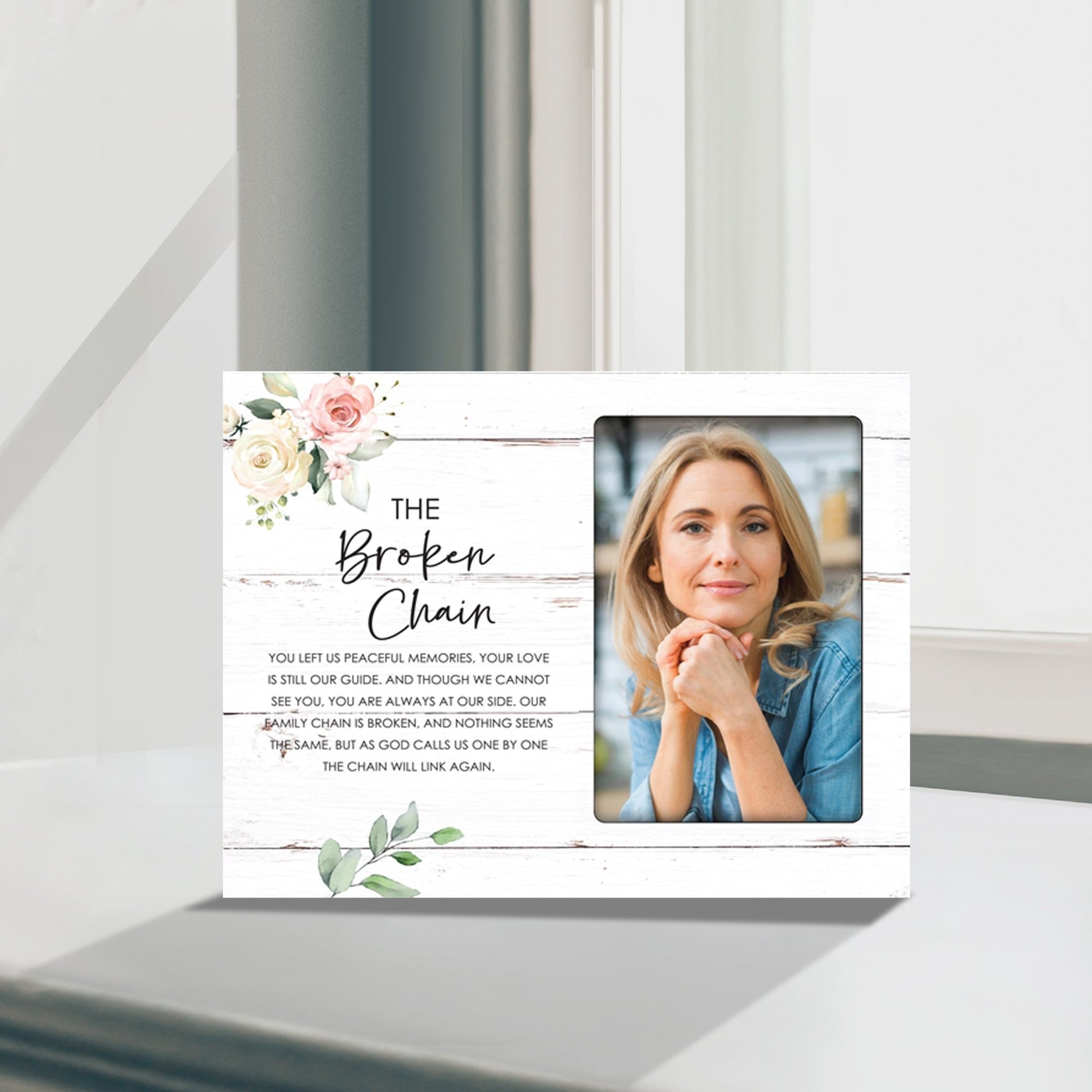 Sentimental Human Memorial Photo Frame Gift Bereavement Gift Idea - The Broken Chain - LifeSong Milestones