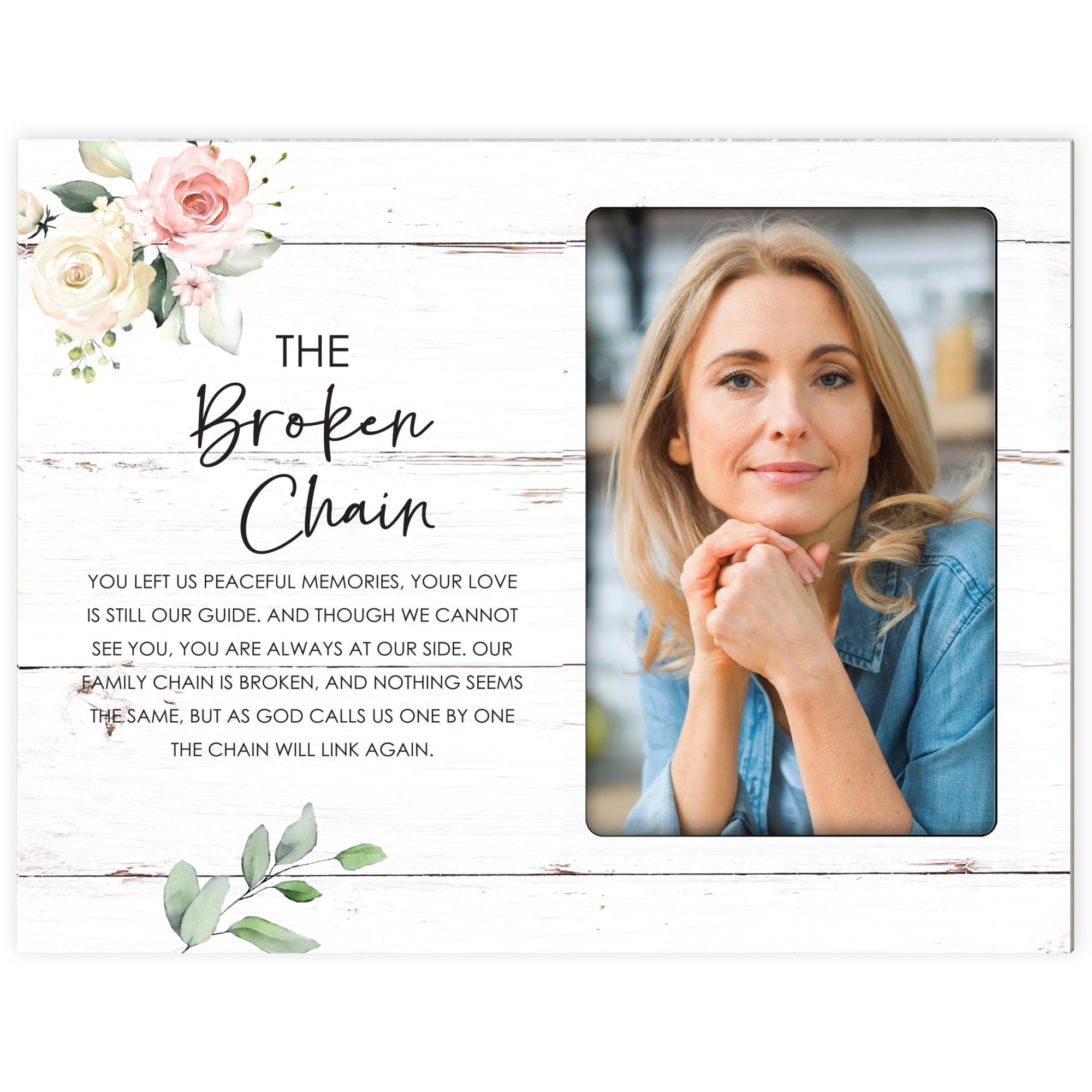 Sentimental Human Memorial Photo Frame Gift Bereavement Gift Idea - The Broken Chain - LifeSong Milestones