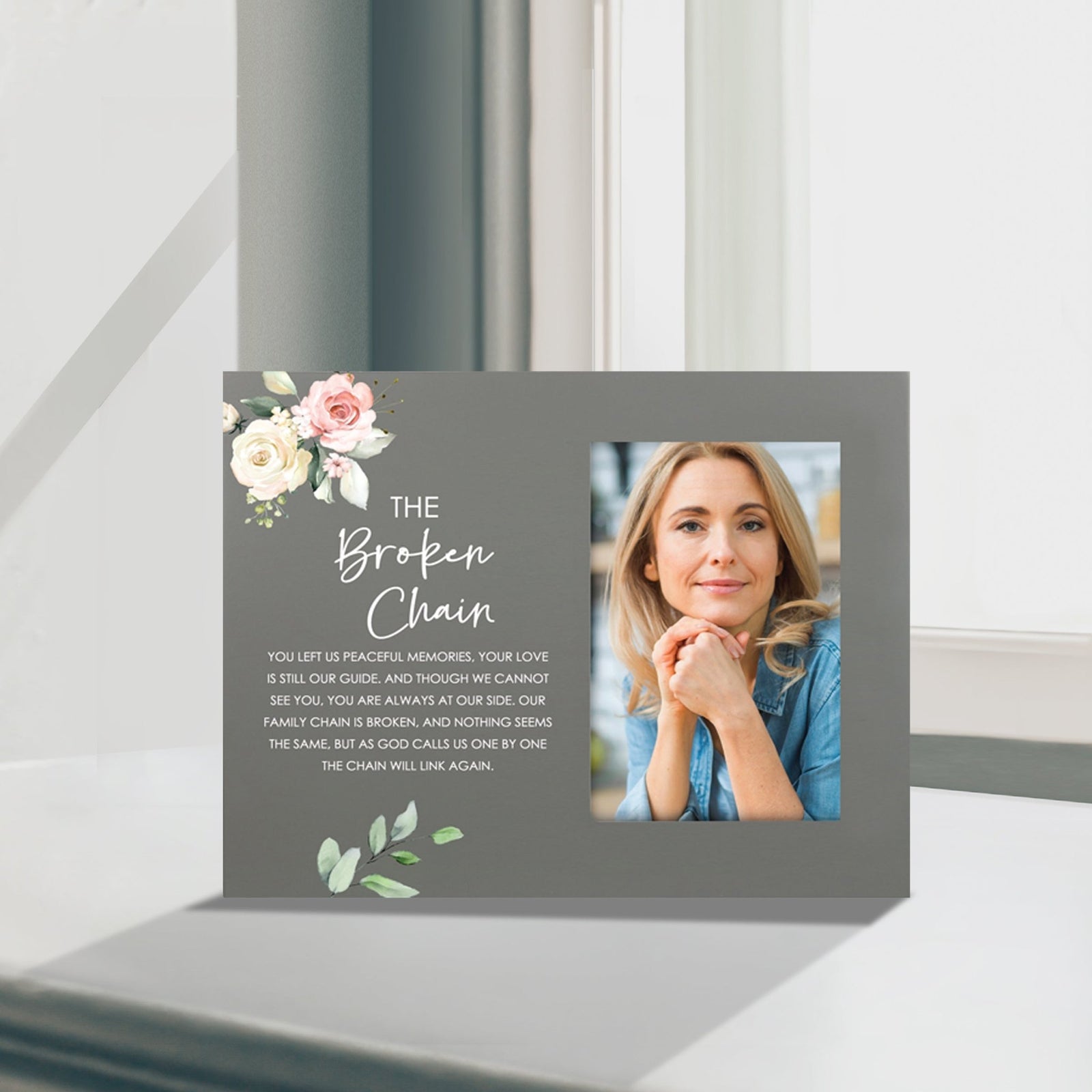 Sentimental Human Memorial Photo Frame Gift Bereavement Gift Idea - The Broken Chain - LifeSong Milestones