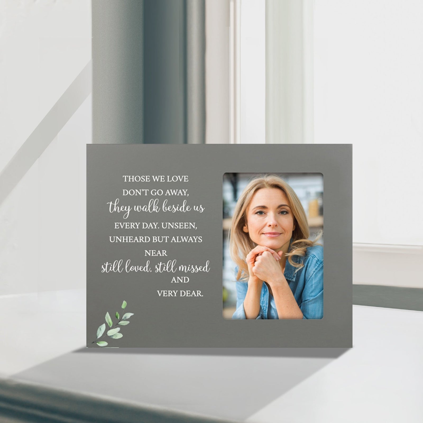 Sentimental Human Memorial Photo Frame Gift Bereavement Gift Idea - Those we love don't go - LifeSong Milestones