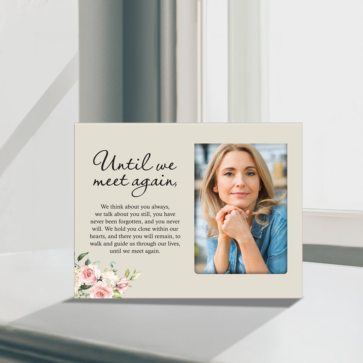Sentimental Human Memorial Photo Frame Gift Bereavement Gift Idea - Until we meet again - LifeSong Milestones