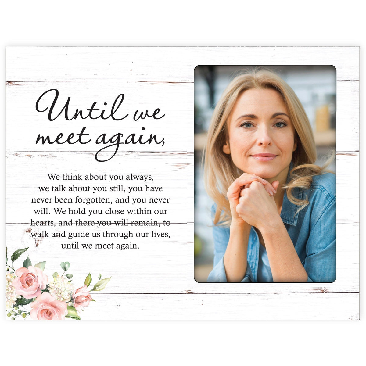 Sentimental Human Memorial Photo Frame Gift Bereavement Gift Idea - Until we meet again - LifeSong Milestones