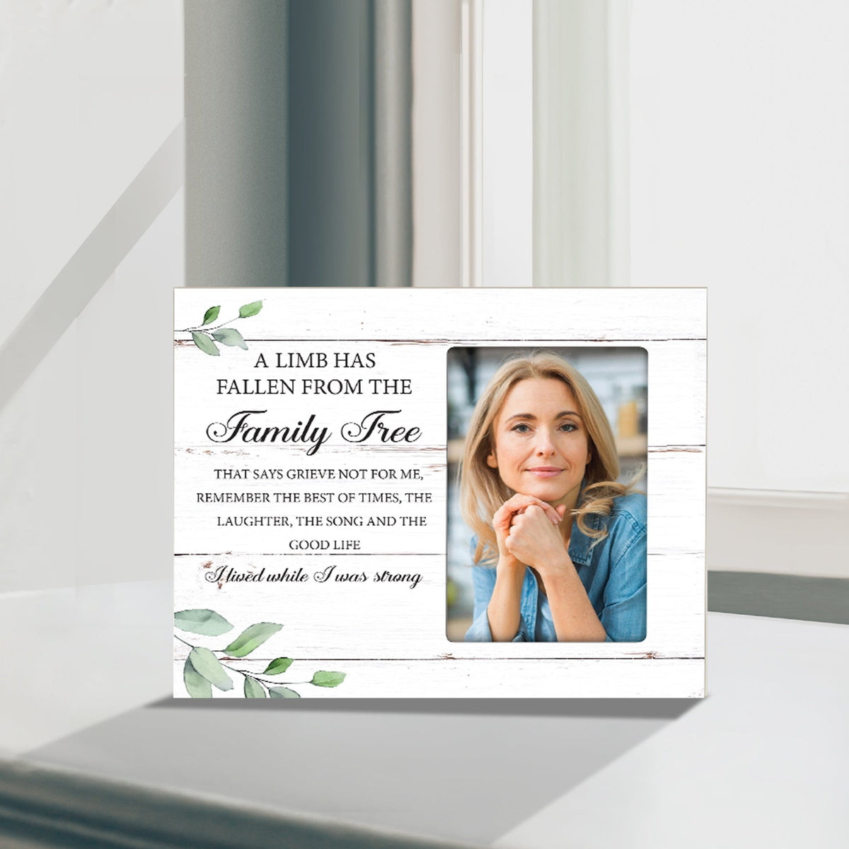 Sentimental Human Memorial Photo Frame Gift Bereavement Gift Ideas - A limb has Fallen - LifeSong Milestones
