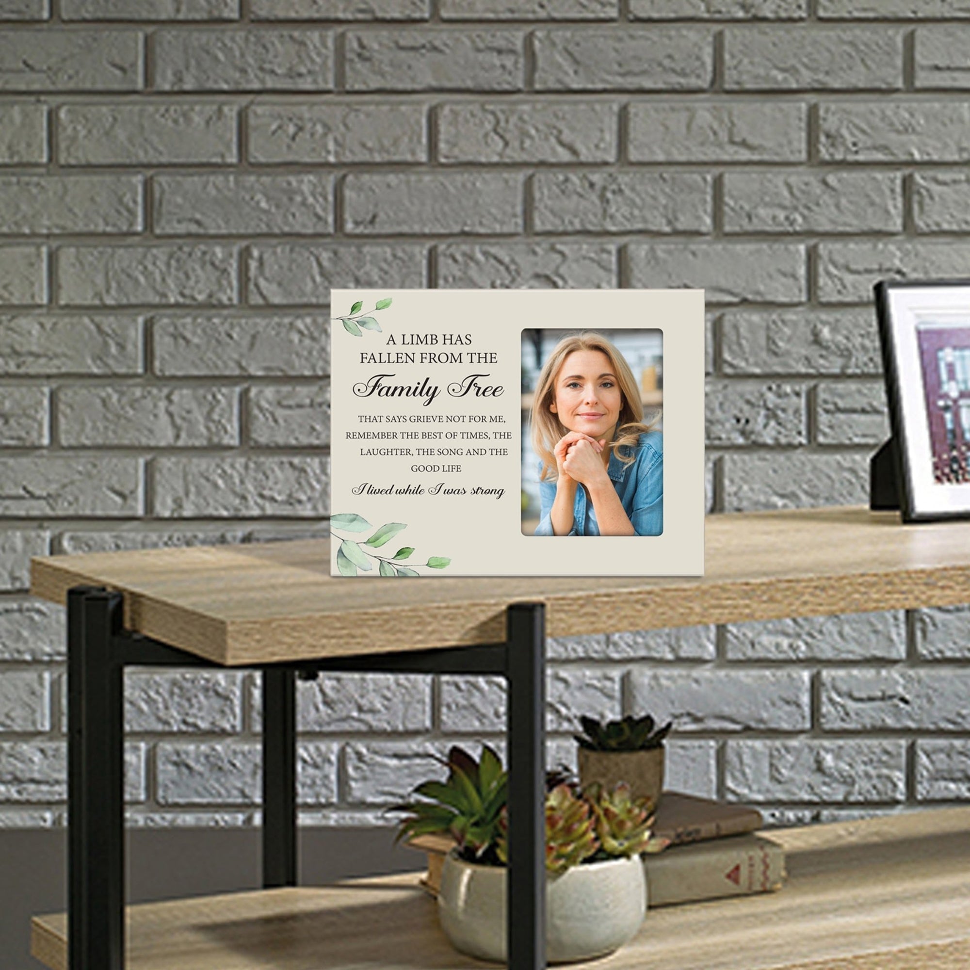 Sentimental Human Memorial Photo Frame Gift Bereavement Gift Ideas - A limb has Fallen - LifeSong Milestones