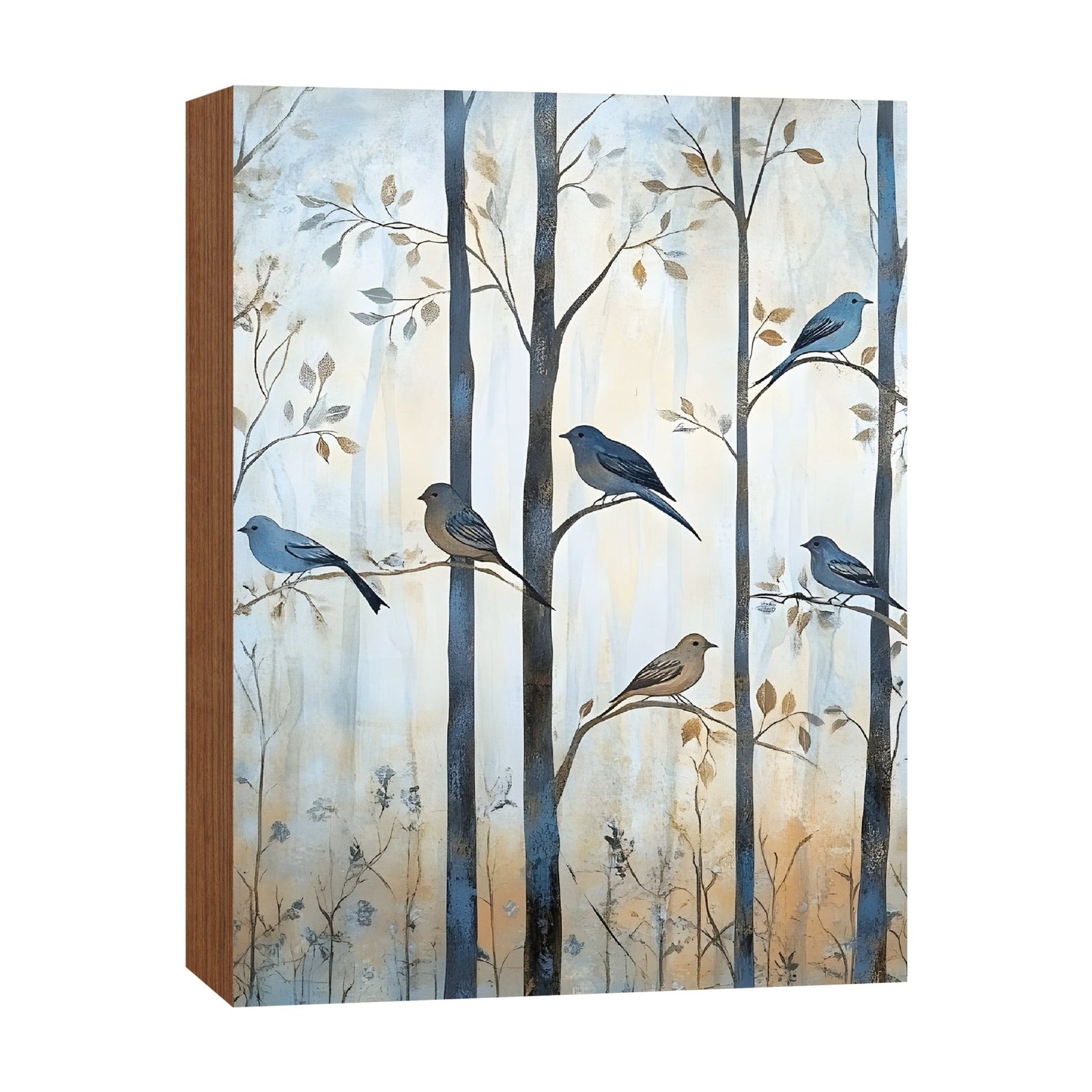 Spring Bird Tabletop Décor — Handcrafted Wood Shelf Sitter for Home & Mantel Display - LifeSong Milestones