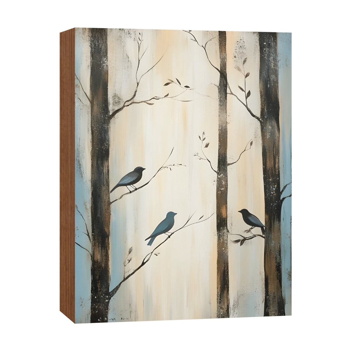 Spring Bird Tabletop Décor — Handcrafted Wood Shelf Sitter for Home & Mantel Display - LifeSong Milestones