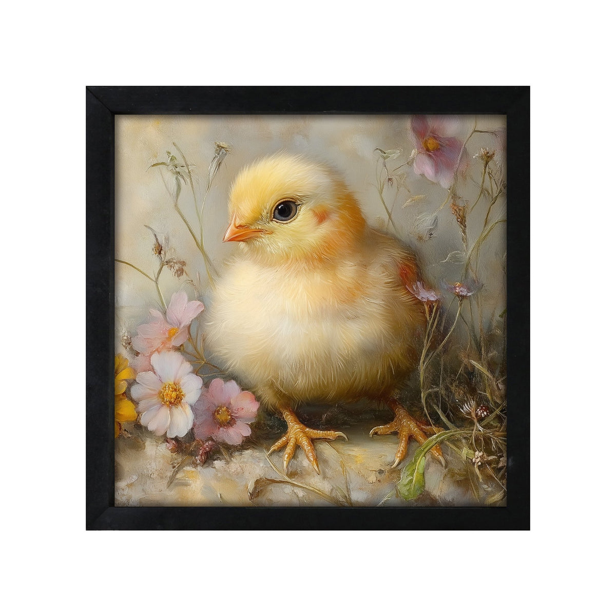 Spring Chick Wall Art — 20x20 Handcrafted Framed Wood Sign | Easter & Spring Home Décor Gift - LifeSong Milestones