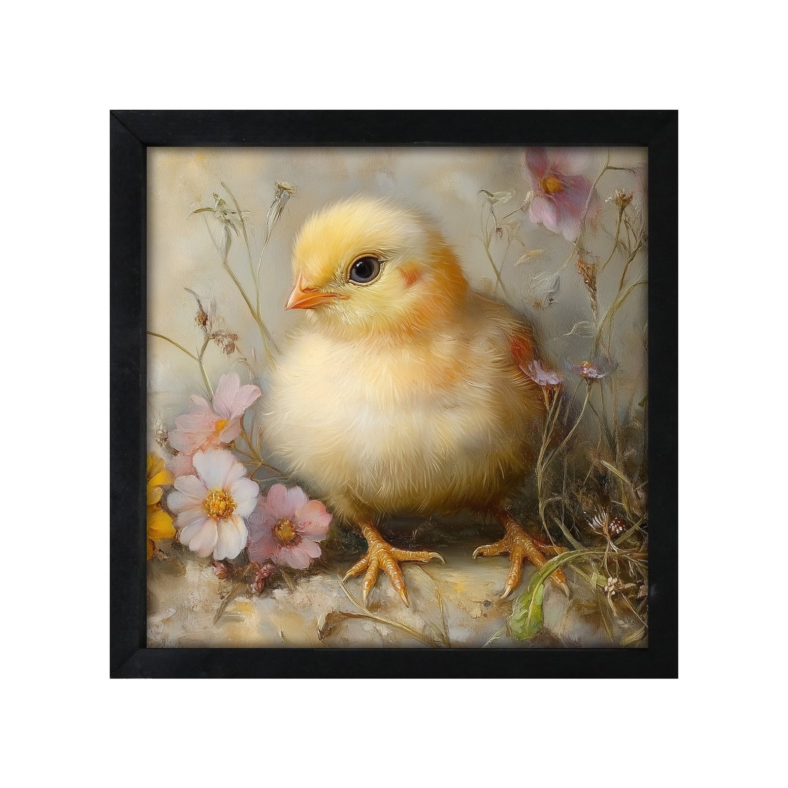 Spring Chick Wall Art — 20x20 Handcrafted Framed Wood Sign | Easter & Spring Home Décor Gift - LifeSong Milestones