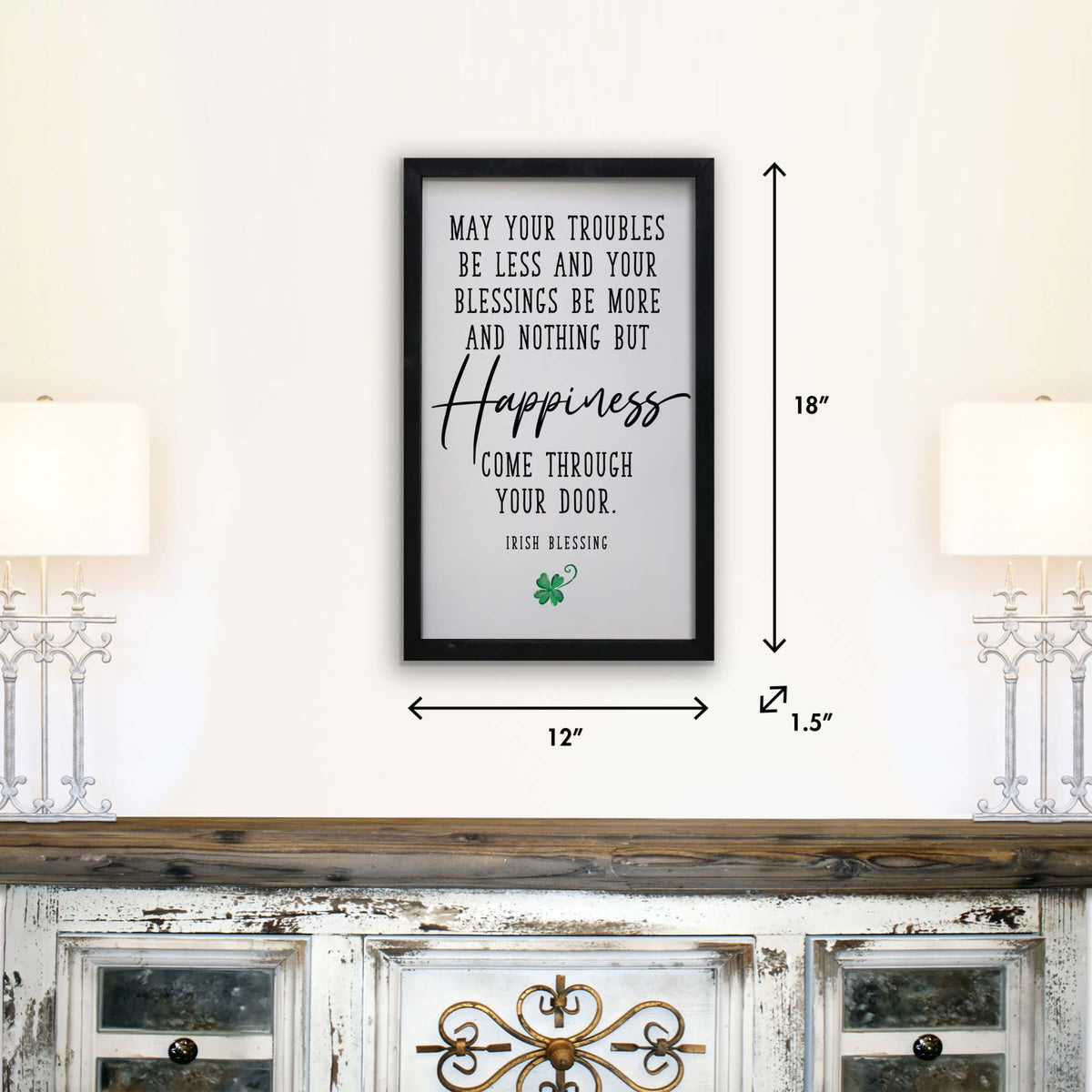 St. Patrick's Day Framed Shadow Box For Home Decor and Gift Ideas - LifeSong Milestones
