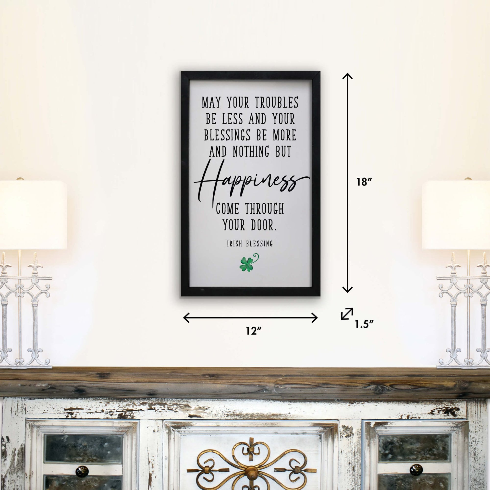 St. Patrick's Day Framed Shadow Box For Home Decor and Gift Ideas - LifeSong Milestones