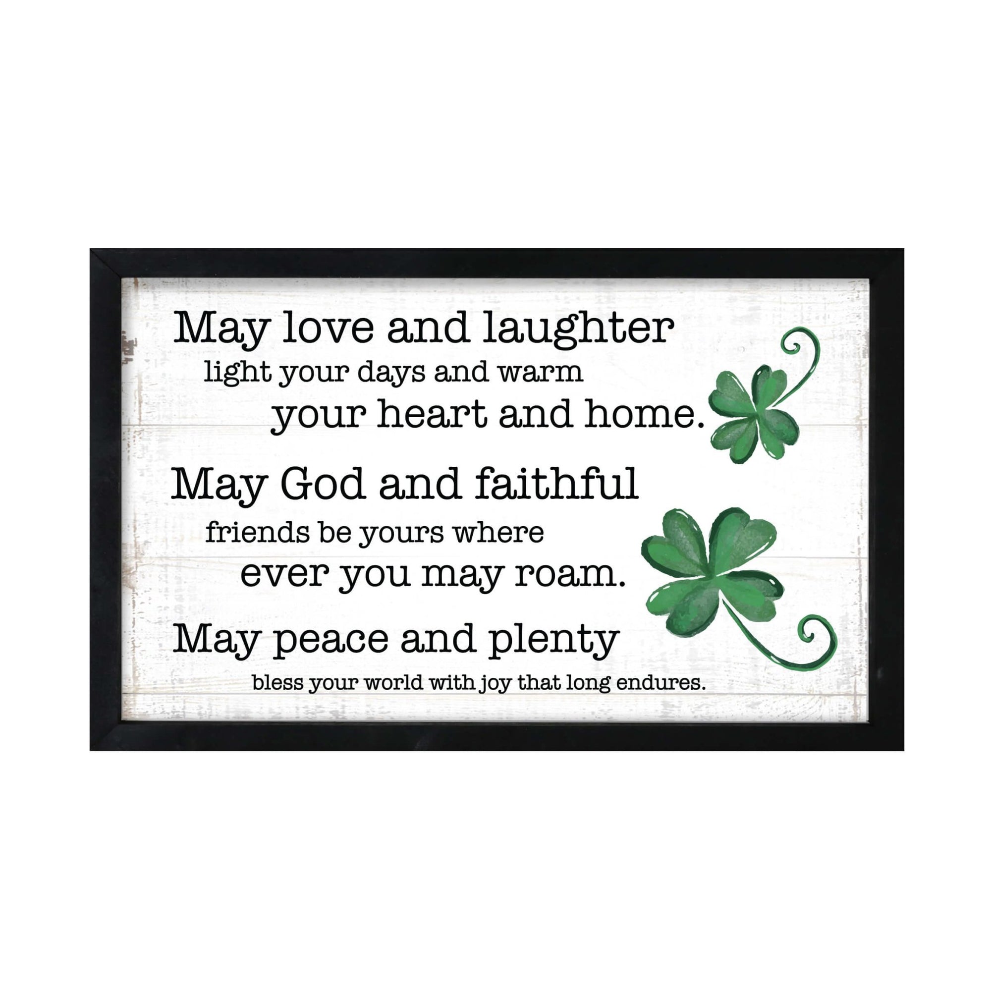 St. Patrick's Day Framed Shadow Box For Home Decor and Gift Ideas - LifeSong Milestones