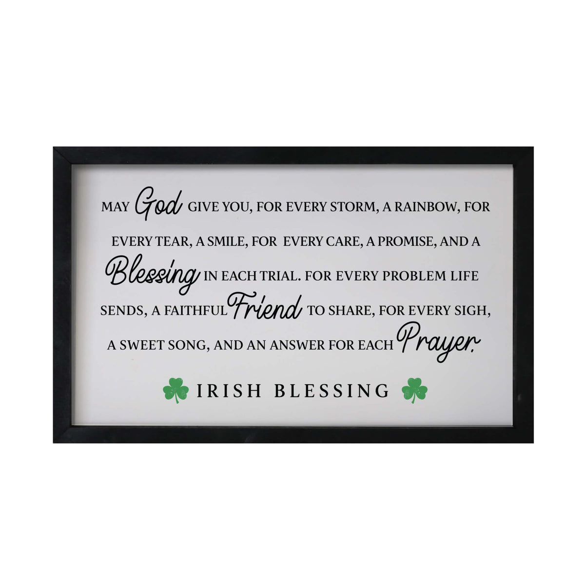 St. Patrick's Day Framed Shadow Box For Home Decor and Gift Ideas - LifeSong Milestones