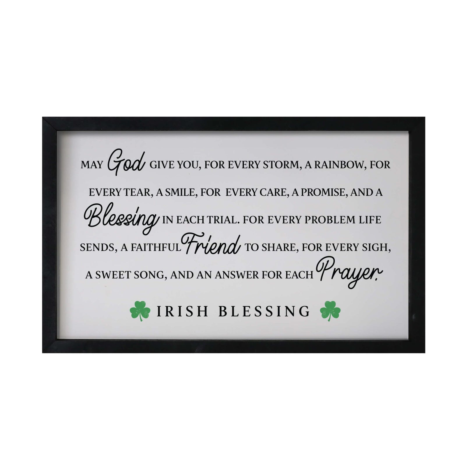 St. Patrick's Day Framed Shadow Box For Home Decor and Gift Ideas - LifeSong Milestones
