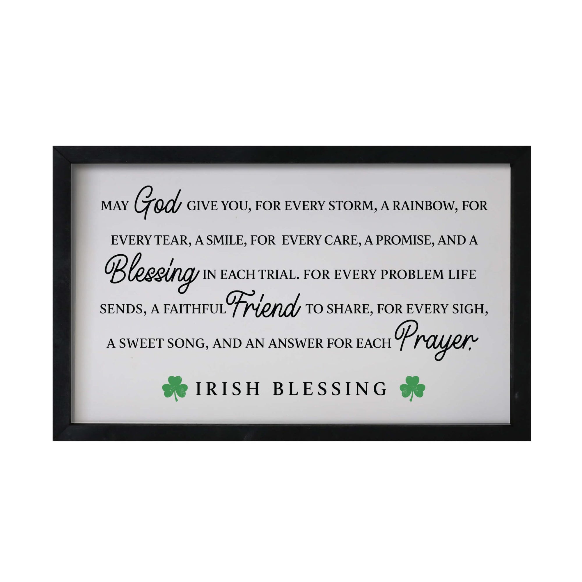 St. Patrick's Day Framed Shadow Box For Home Decor and Gift Ideas - LifeSong Milestones