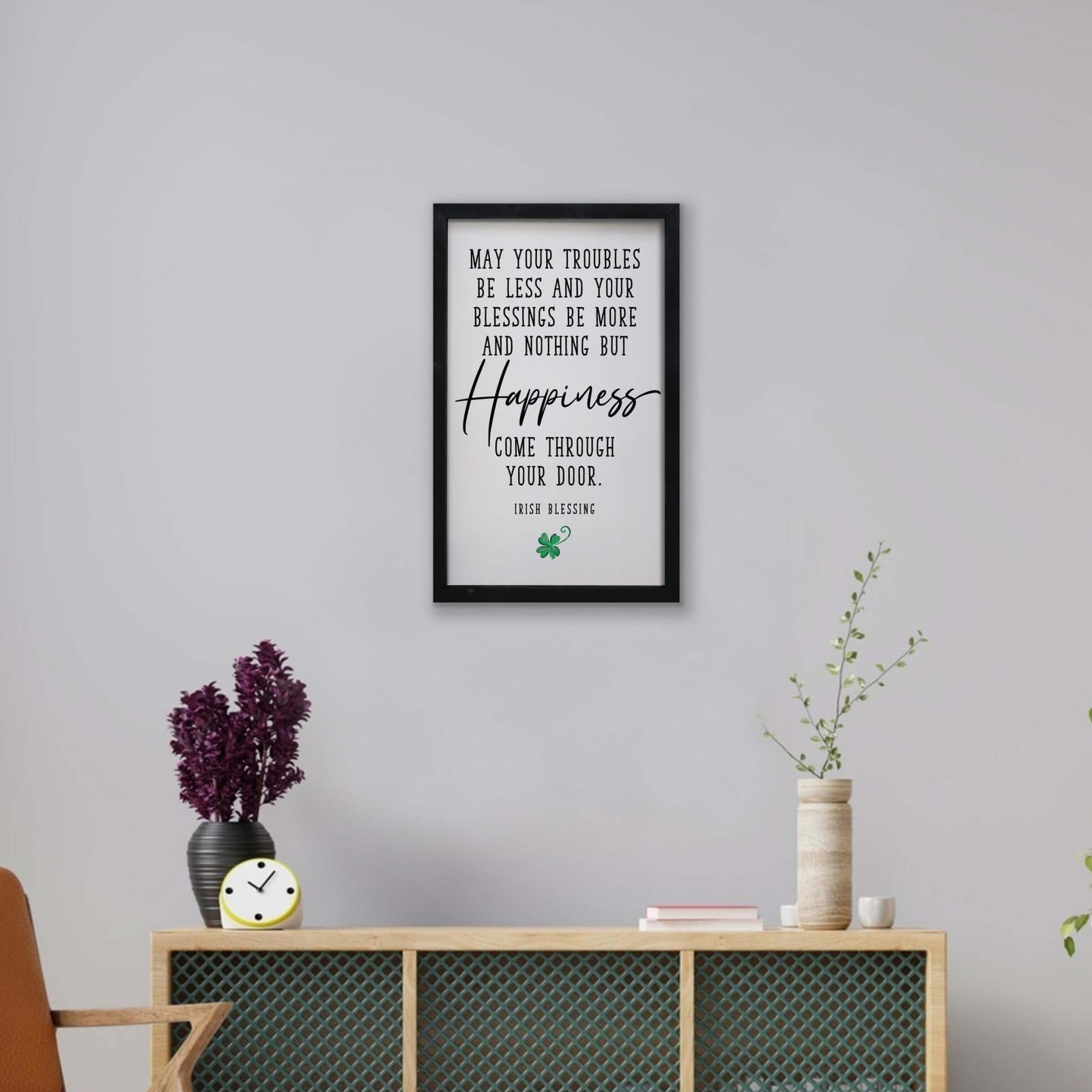 St. Patrick's Day Framed Shadow Box For Home Decor and Gift Ideas - LifeSong Milestones