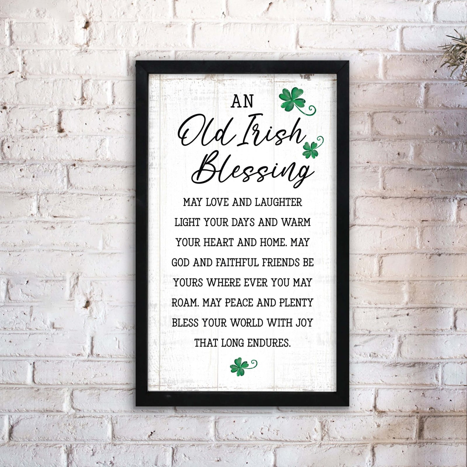 St. Patrick's Day Framed Shadow Box For Home Decor and Gift Ideas - LifeSong Milestones