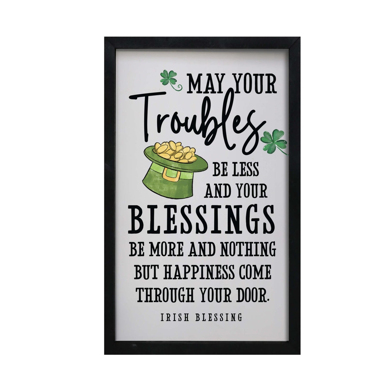St. Patrick's Day Framed Shadow Box For Home Decor and Gift Ideas - LifeSong Milestones